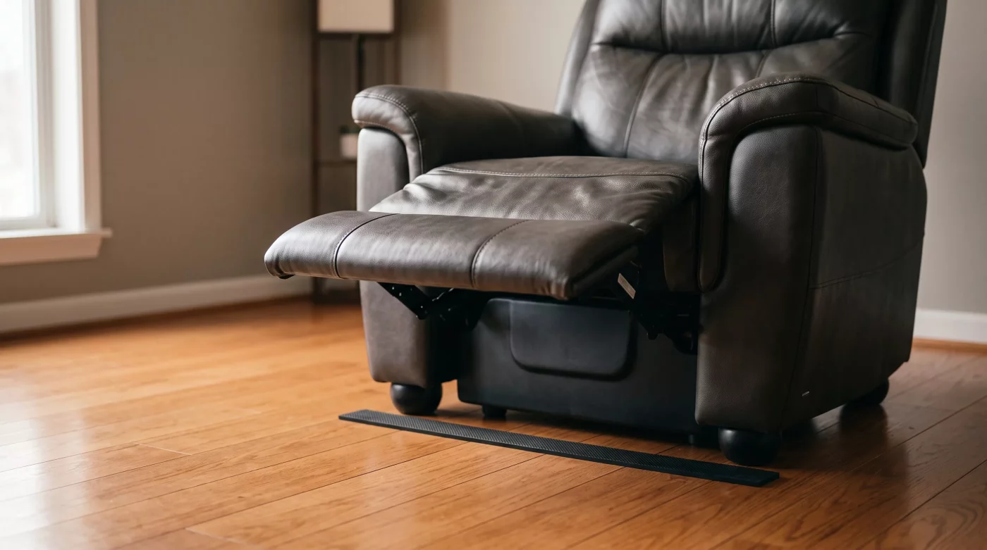 How to keep a recliner from sliding on hardwood floors