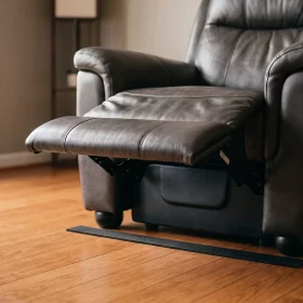 How to keep a recliner from sliding on hardwood floors