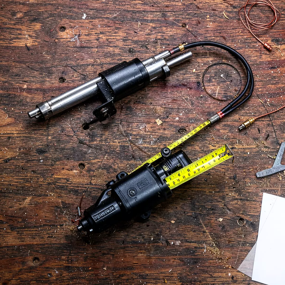 measuring the stroke length of a recliner actuator motor