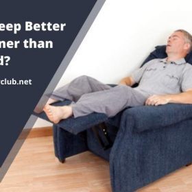why do I sleep better in a recliner than bed?