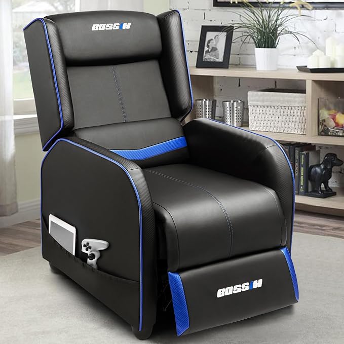 BOSSIN Big and Tall Gaming Recliner Chair with 400 Pound Capacity