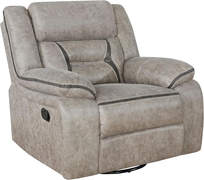 Coaster Greer manual swivel glider recliner