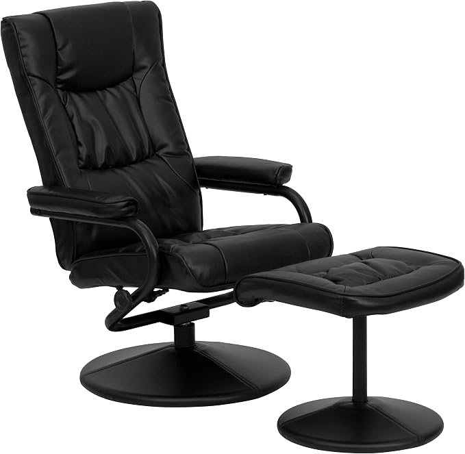 Flash Furniture Rachel LeatherSoft 360 Degree Swivel Recliner with Ottoman