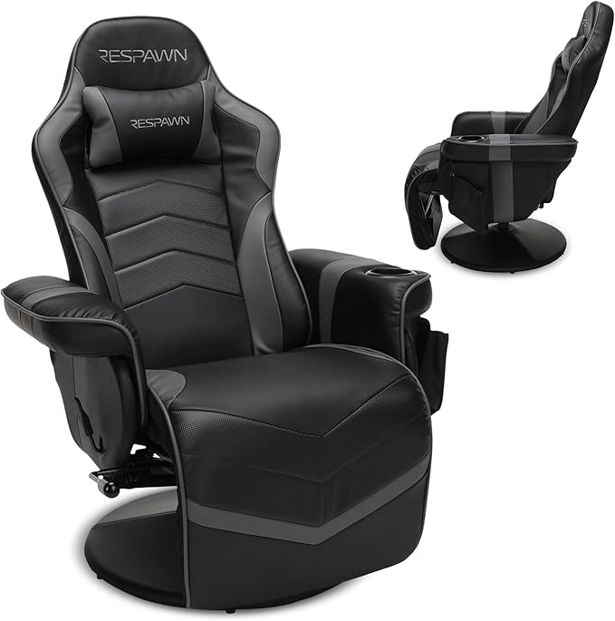 RESPAWN 900 Console Gaming Recliner Chair with Footrest and Cup Holder