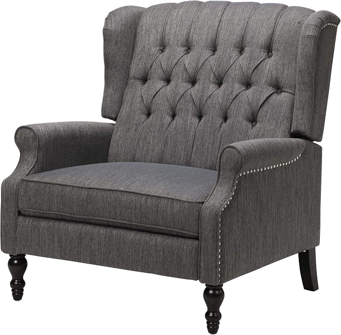Salome oversized wingback push back recliner
