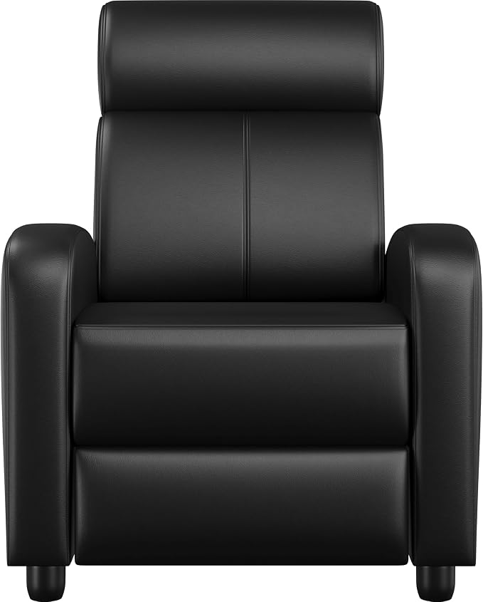 Yaheetech faux leather budget recliner chair