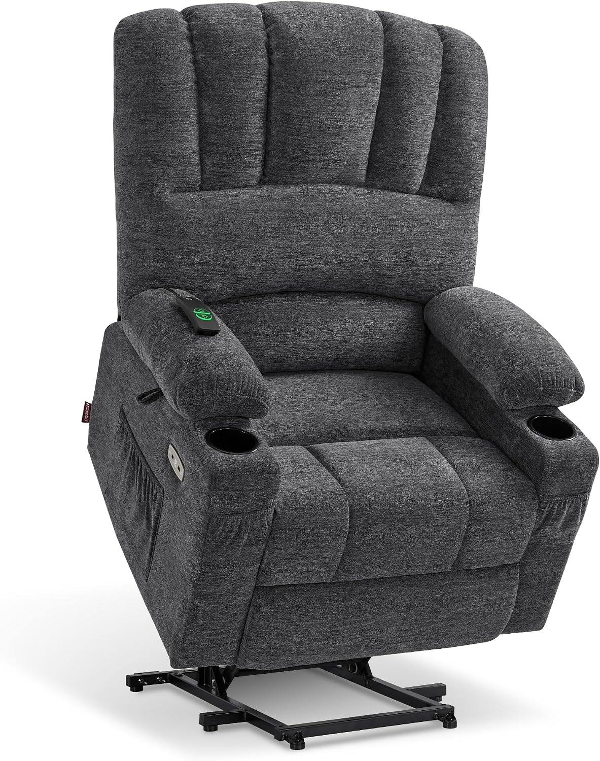 MCombo 7099 power lift recliner with a 4.7 inch extended footrest for tall users